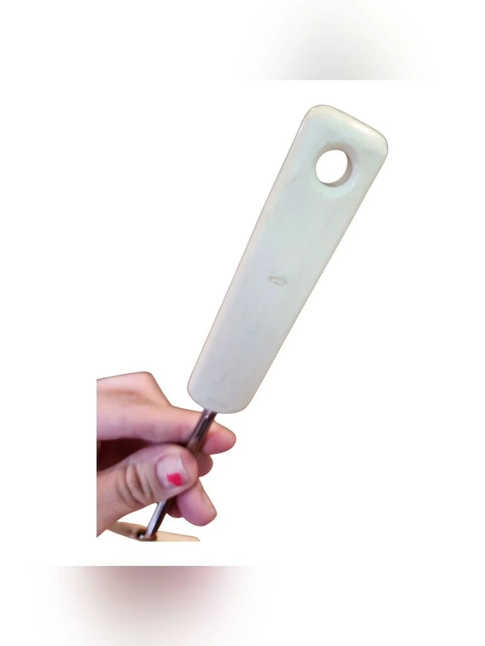 vintage Ekco 3 slots Spatula Nylon Plastic Handle USA 13x3 Flipper Turner Retro